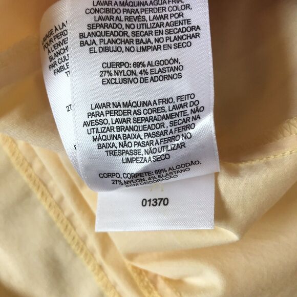 VTG Columbia Womens Size XL Yellow Sleeveless Button Up Shirt Top Tank Outdoor - Picture 9 of 9